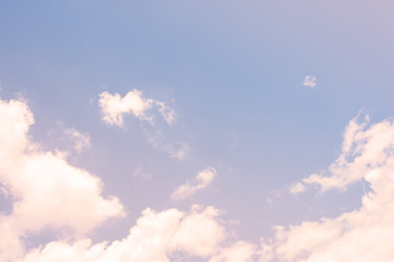 Sky with a pastel colored gradient
