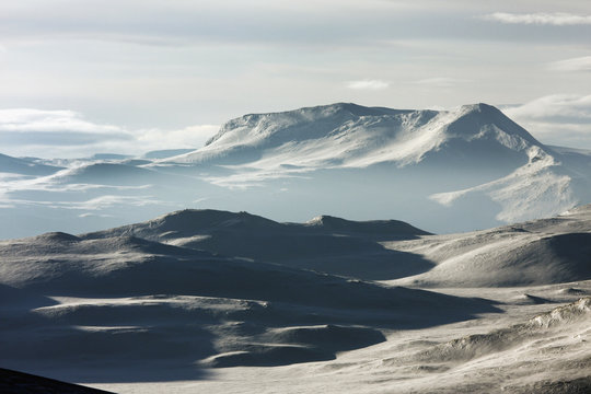 Winter mountains, Ammarnas, Lapland, Sweden