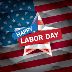 Fototapeta na wymiar USA Labor day vector background or poster.