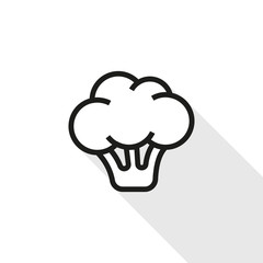 Cauliflower icon isolated on white background