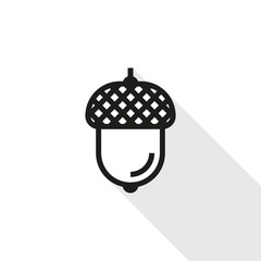 icon hazelnut isolated on white background