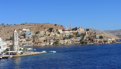 Port de  Yalos, île de Symi