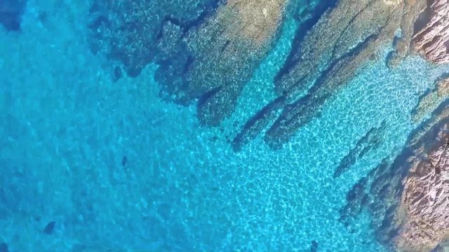 Amazing aerial view of a beach