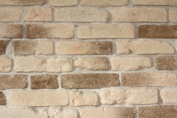 Fototapeta premium Background of light brick wall