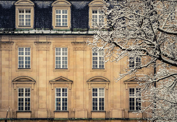 Snowy Luxury Mansion House