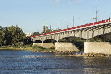 Most na rzece Wisła, Warszawa, Polska