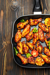 roasted chicken wings with herbs