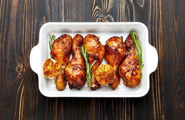 roasted chicken legs with herbs