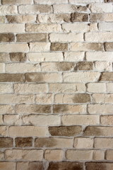 Background of light brick wall