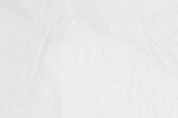 Recycled crumpled white paper texture or paper background for design with copy space for text or image.