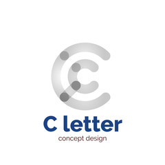 Vector modern minimalistic letter concept logo