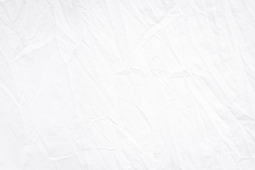 Wrinkle white fabric folding texture detailed for background