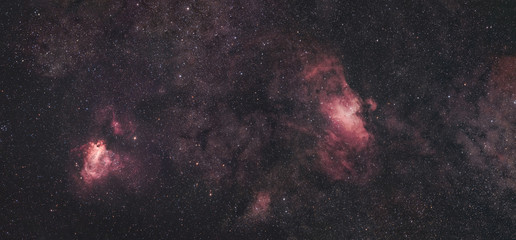 Eagle Nebula an Swan Nebula in Widefield © mdmediendesign