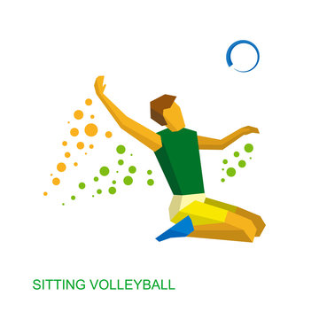 Sitting volleyball for people with disabilities
