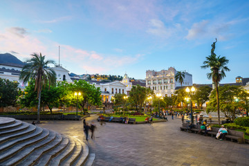 Plaza Grande in old town Quito, Ecuador © f11photo