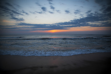 Sunrise over the Atlantic ocean, Outer Banks, North Carolina