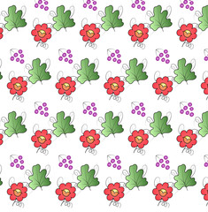 Vector flower pattern, modern, texture