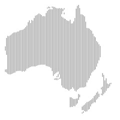 Abstract map of Australia