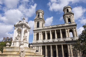 Fototapeta premium église saint-Sulpice, Paris, France