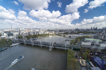 London Eye - View from the Cabin on east side of London