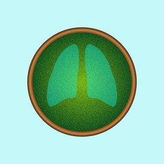 Human lung icon