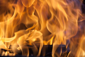 Fire flames