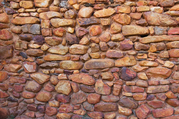 Fondo de Pared de Piedras Rojizas