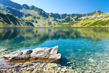 Summer view on five polish lakes valley in Tatra /Tatry mountains, Poland © lukaszimilena