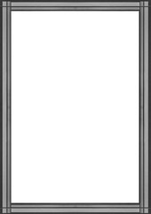 White Frame with Elegant Design Borders