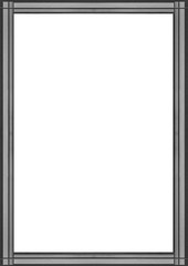 White Frame with Elegant Design Borders