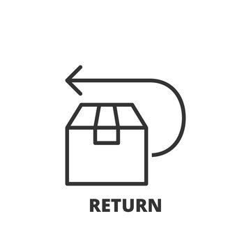 Line icon. Return