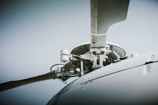 Helicopter rotor detail.