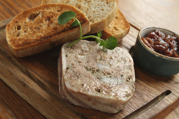 pate with toast platter