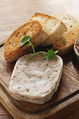 pate with toast platter
