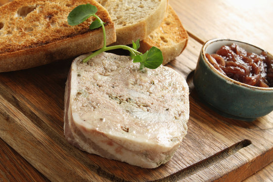 pate with toast platter