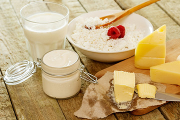 Different dairy products