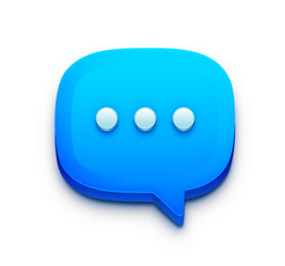 blue Vector speech bubble