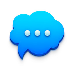 blue Vector speech bubble