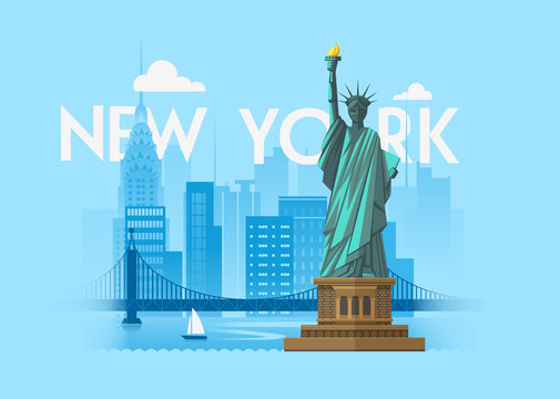 New York Cityscape background design