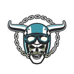 Biker Skull Emblem