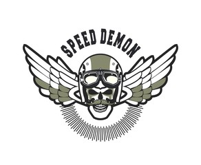 Biker Skull Emblem