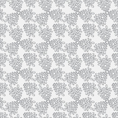 Floral pattern. Leaves texture. Stylish abstract vector plant ornamental background