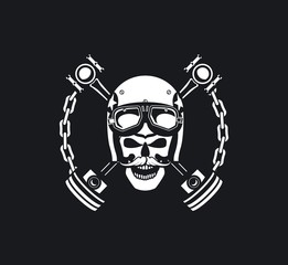 Biker Skull Emblem