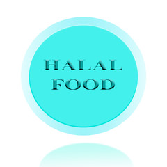 HALAL Food icon or symbol  image concept design for business and use in company system.