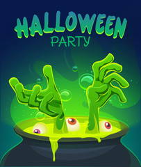 Halloween Poster. Vector illustration