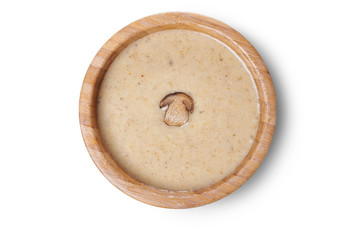 cream soup with mushrooms