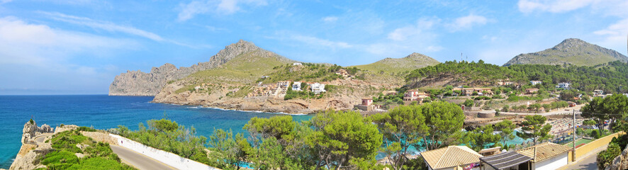 Fototapeta na wymiar Bay Cala Molins in Cala Sant Vicenc, Majorca