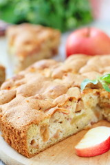 Apple pie and fresh fruit