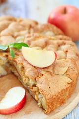 Apple pie and fresh fruit