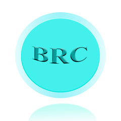 BRC icon or symbol  image concept design for business and use in company system.